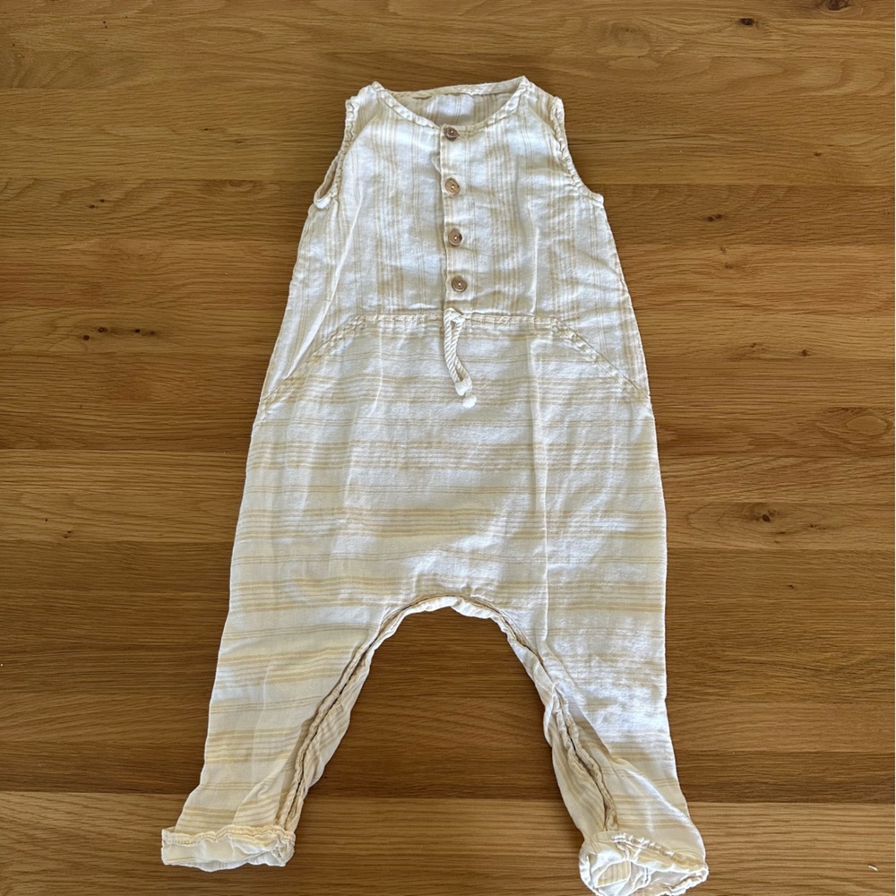 Snug Cream Baby Romper